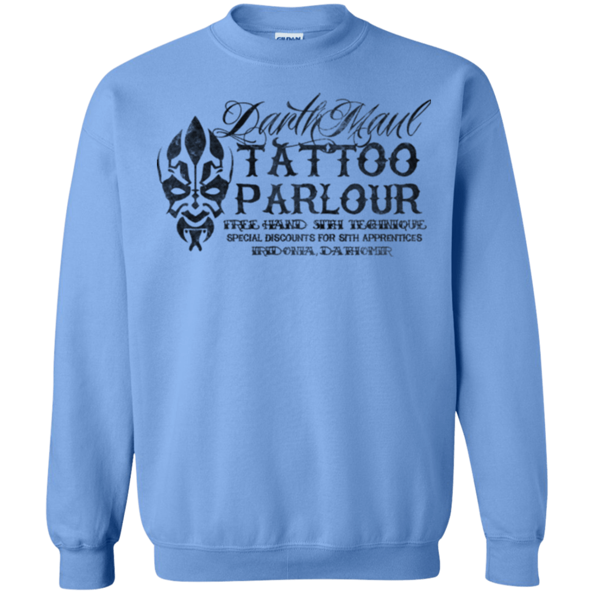Sweatshirts Carolina Blue / Small Darth Maul Tattoo Parlour Crewneck Sweatshirt