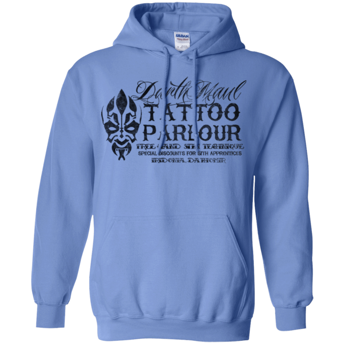 Sweatshirts Carolina Blue / Small Darth Maul Tattoo Parlour Pullover Hoodie