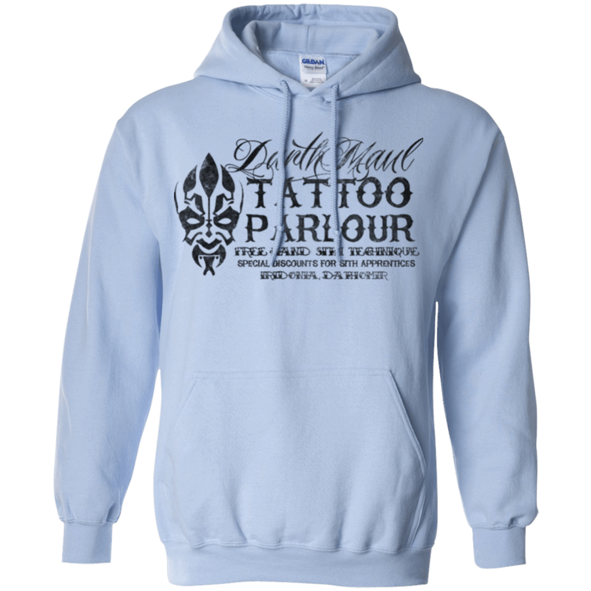 Sweatshirts Light Blue / Small Darth Maul Tattoo Parlour Pullover Hoodie