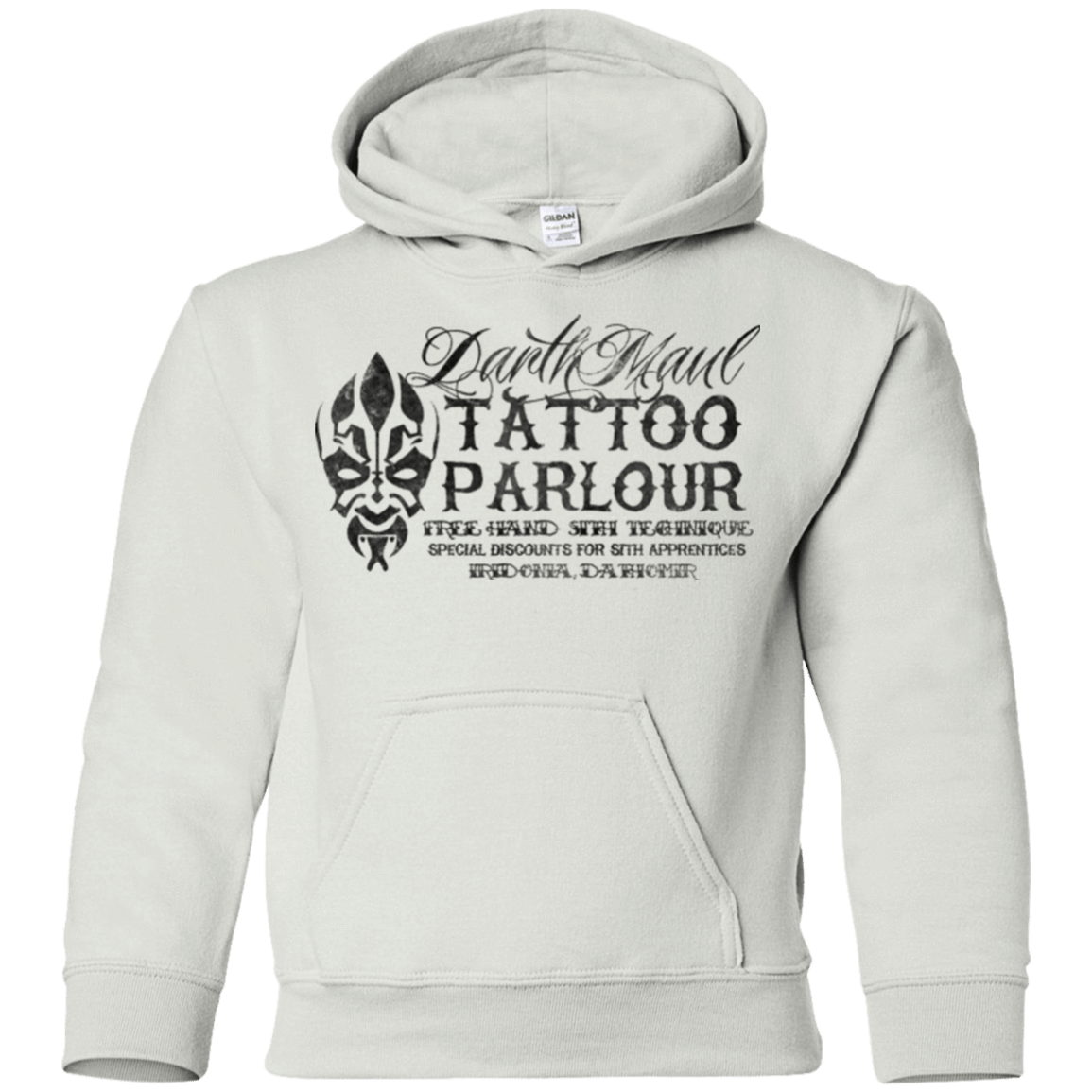 Sweatshirts White / YS Darth Maul Tattoo Parlour Youth Hoodie