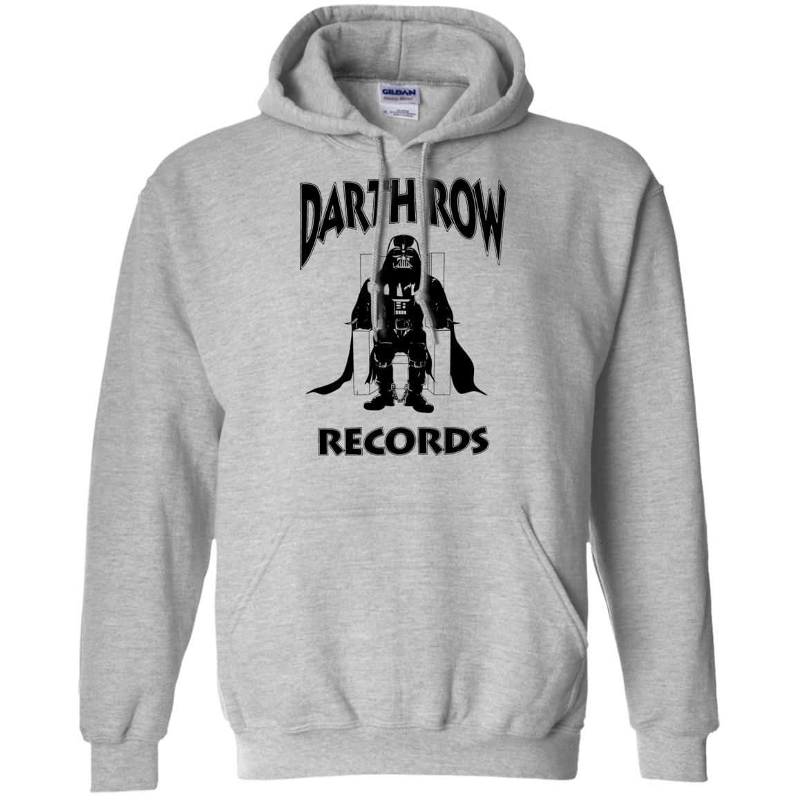 Sweatshirts Sport Grey / Small Darth Row Records Pullover Hoodie