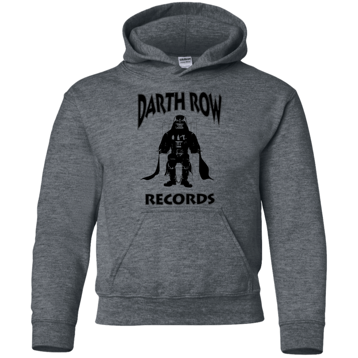 Sweatshirts Dark Heather / YS Darth Row Records Youth Hoodie