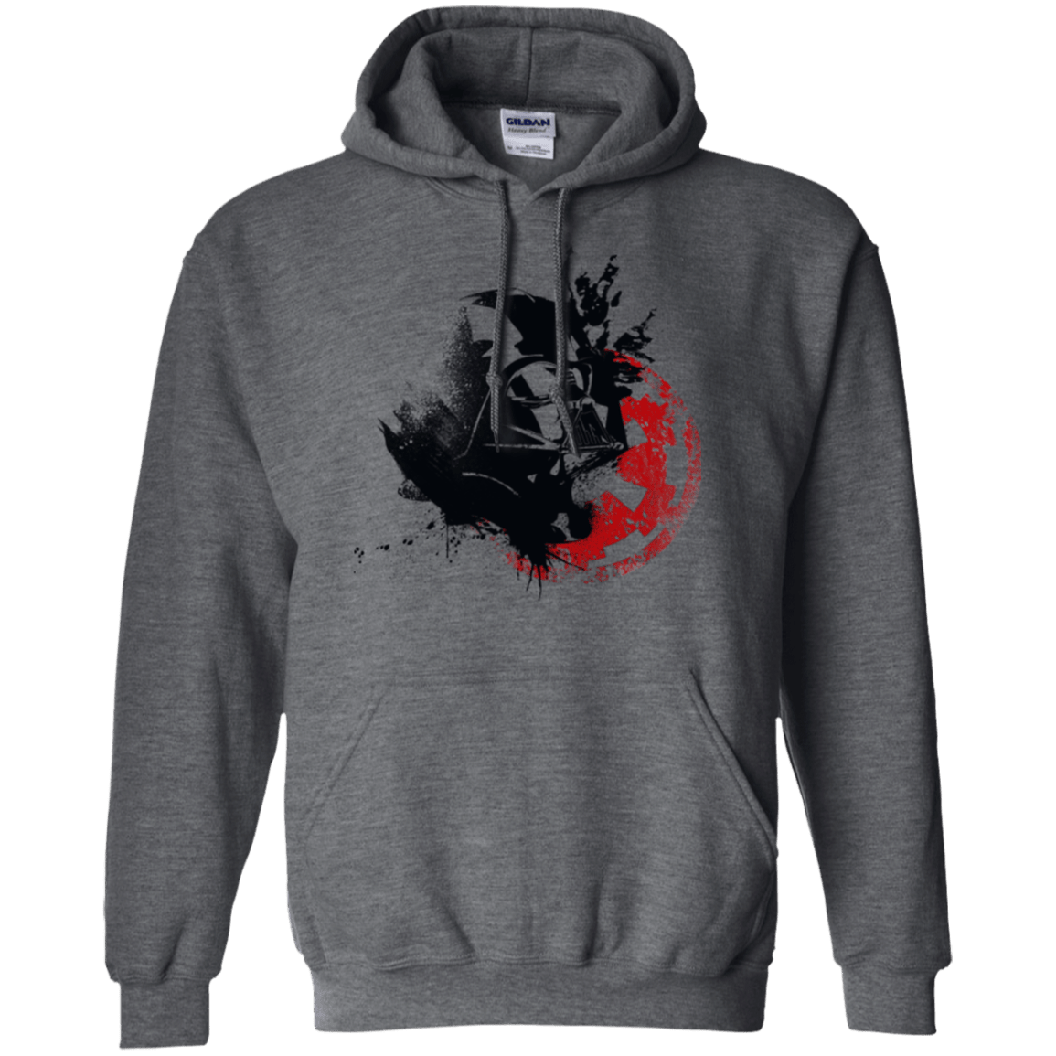 Sweatshirts Dark Heather / S Darth V Pullover Hoodie