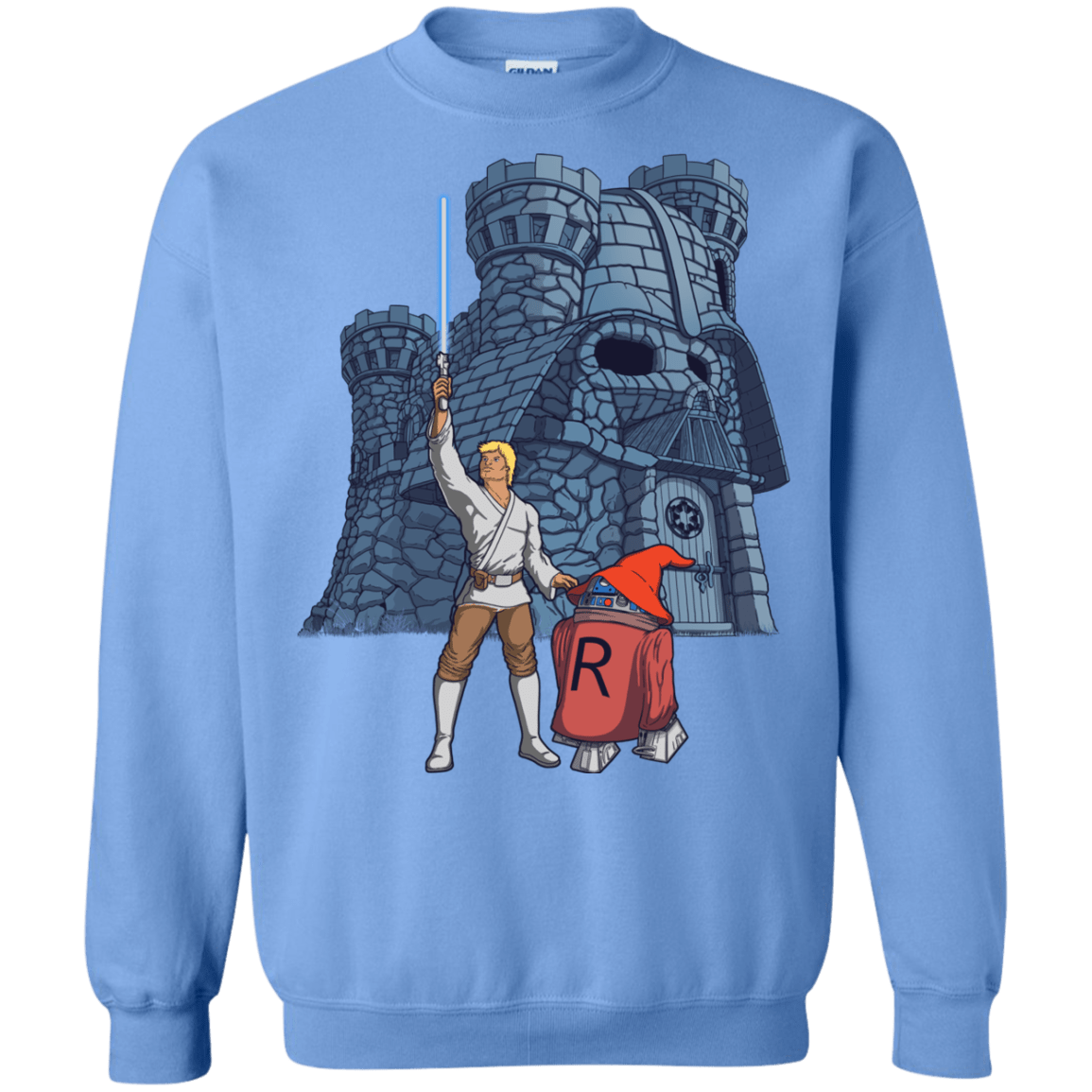Sweatshirts Carolina Blue / S Darthskull Castle Crewneck Sweatshirt