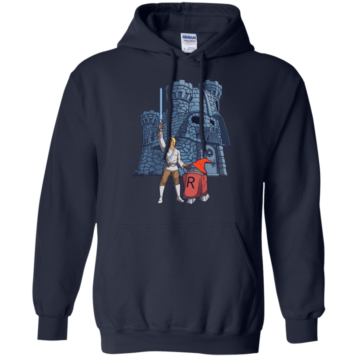 Sweatshirts Navy / S Darthskull Castle Pullover Hoodie