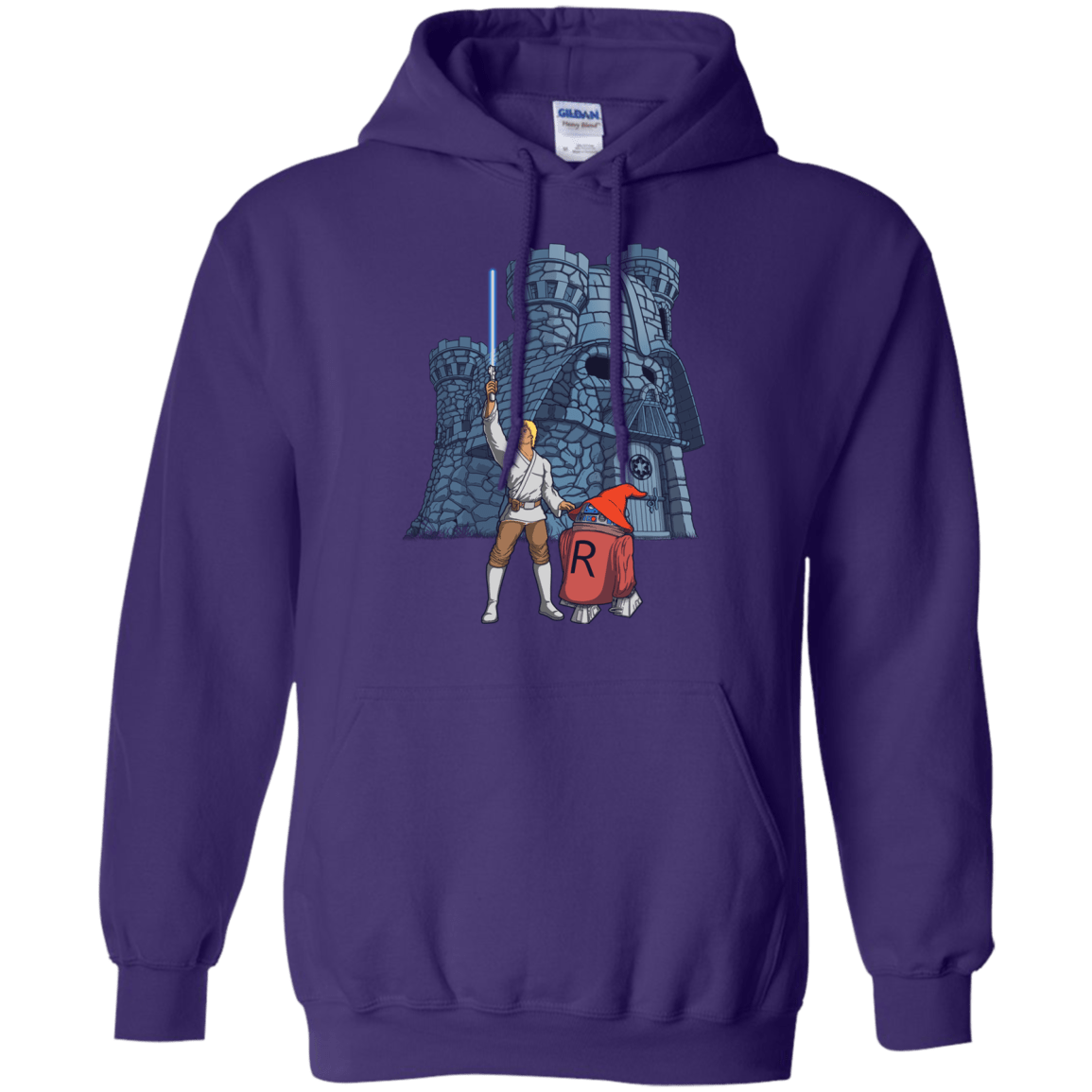 Sweatshirts Purple / S Darthskull Castle Pullover Hoodie