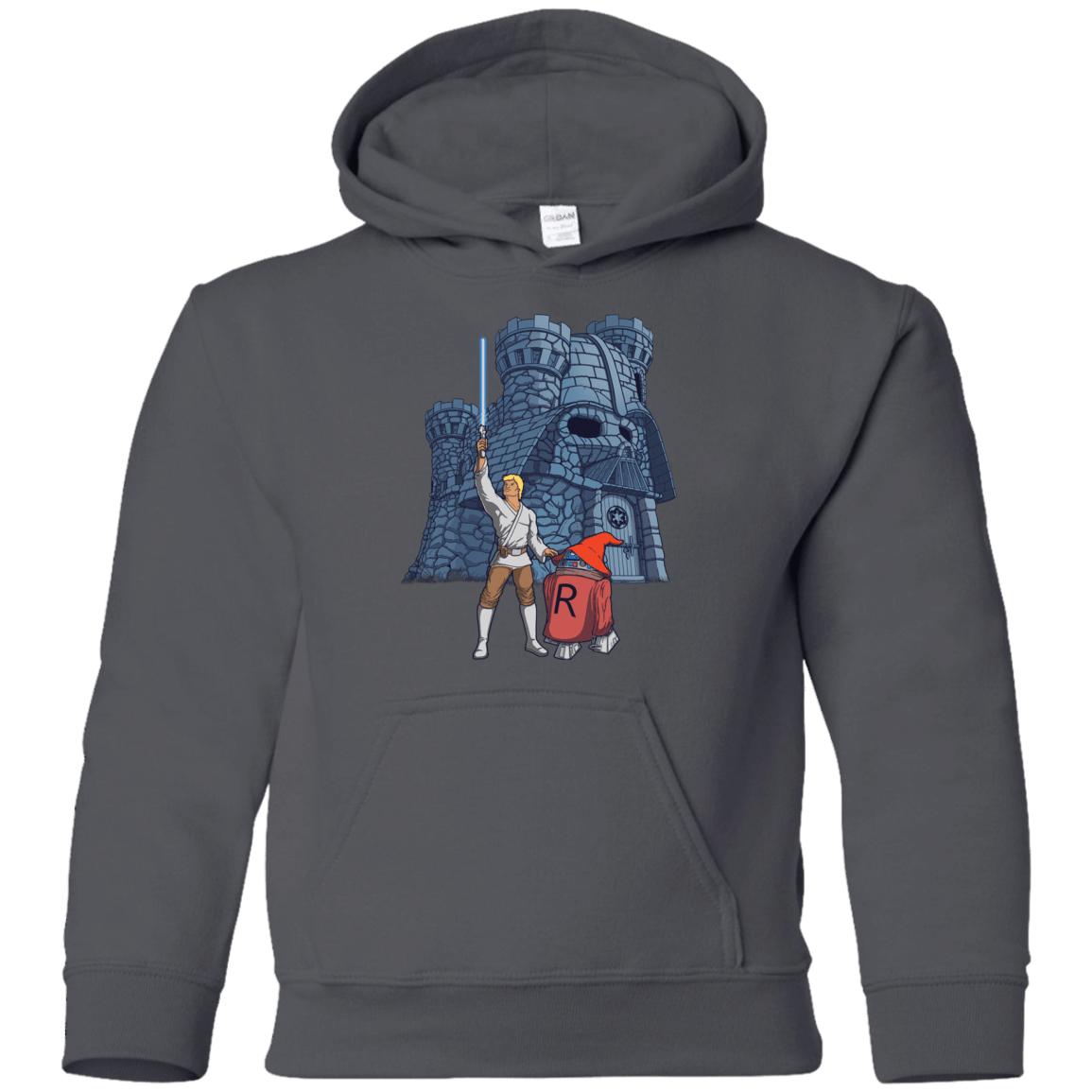 Sweatshirts Charcoal / YS Darthskull Castle Youth Hoodie