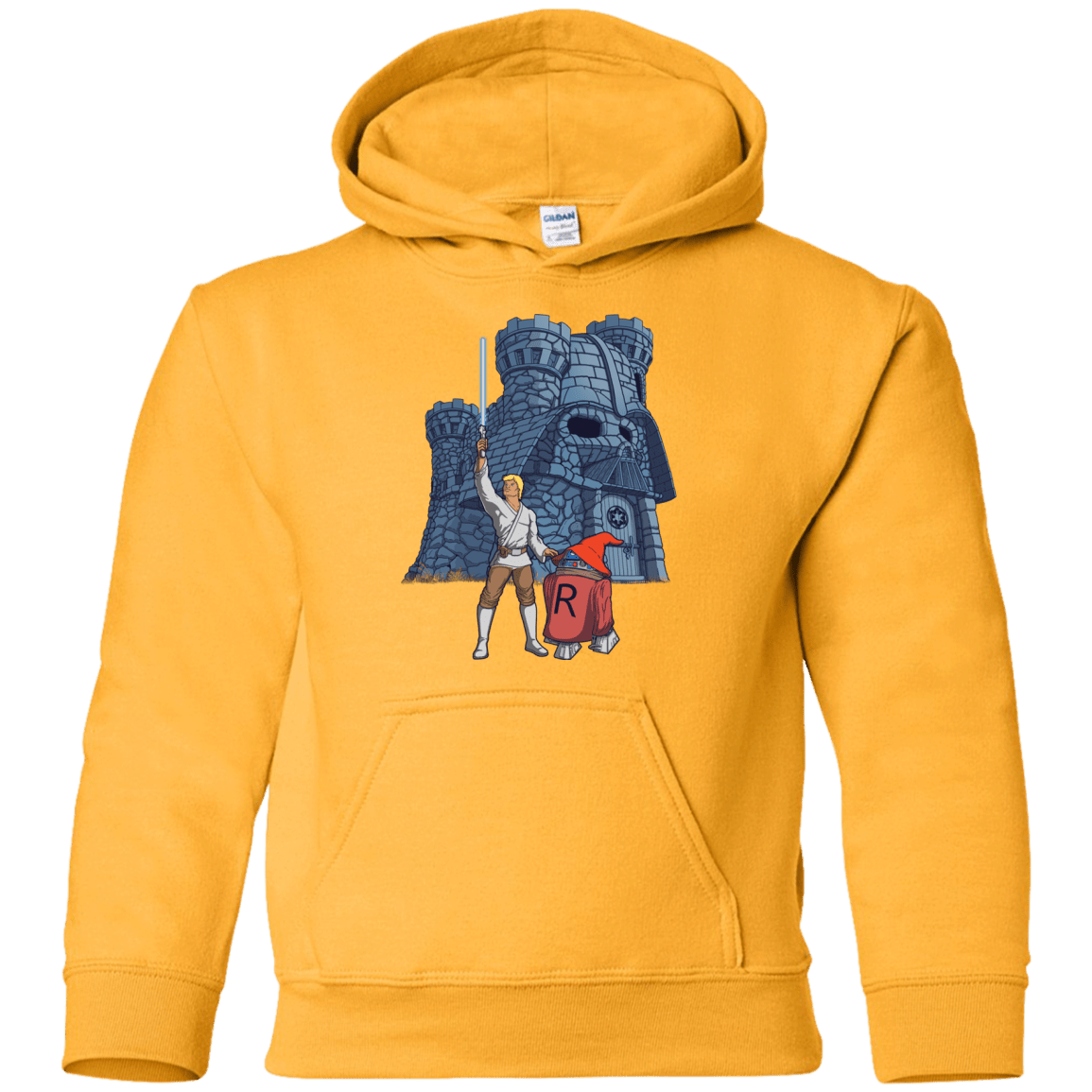 Sweatshirts Gold / YS Darthskull Castle Youth Hoodie