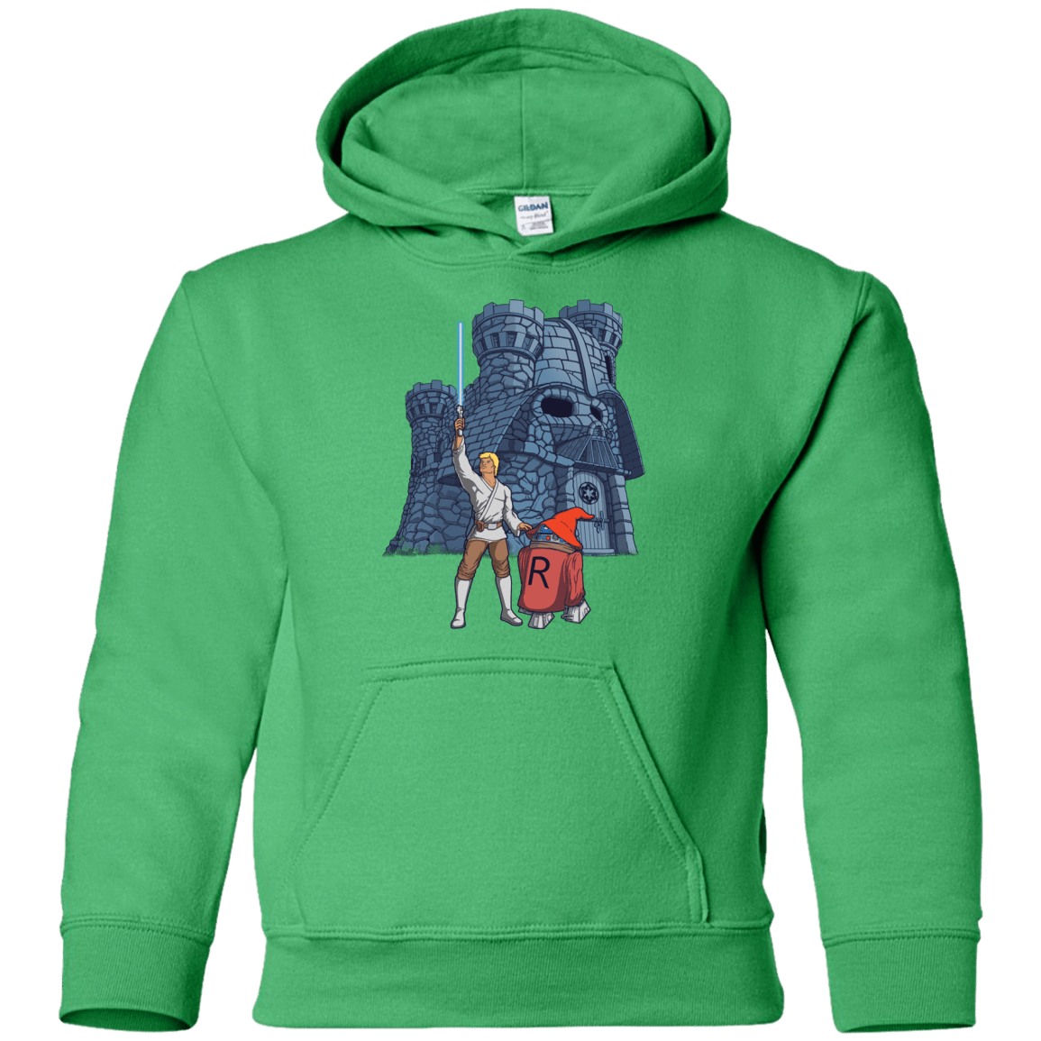 Sweatshirts Irish Green / YS Darthskull Castle Youth Hoodie