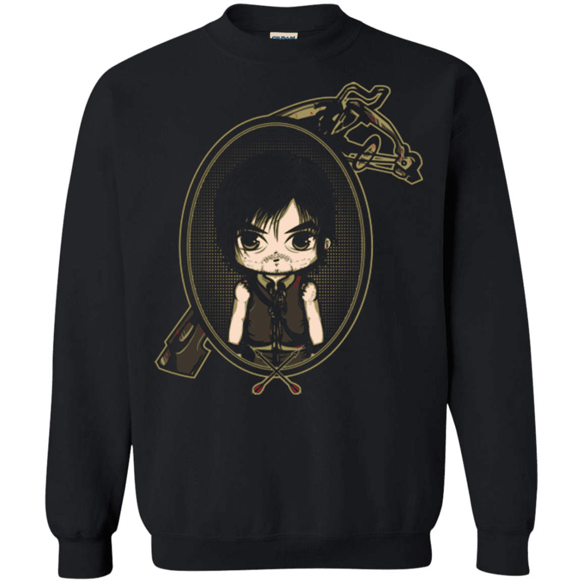 Sweatshirts Black / Small Daryl Portrait Crewneck Sweatshirt