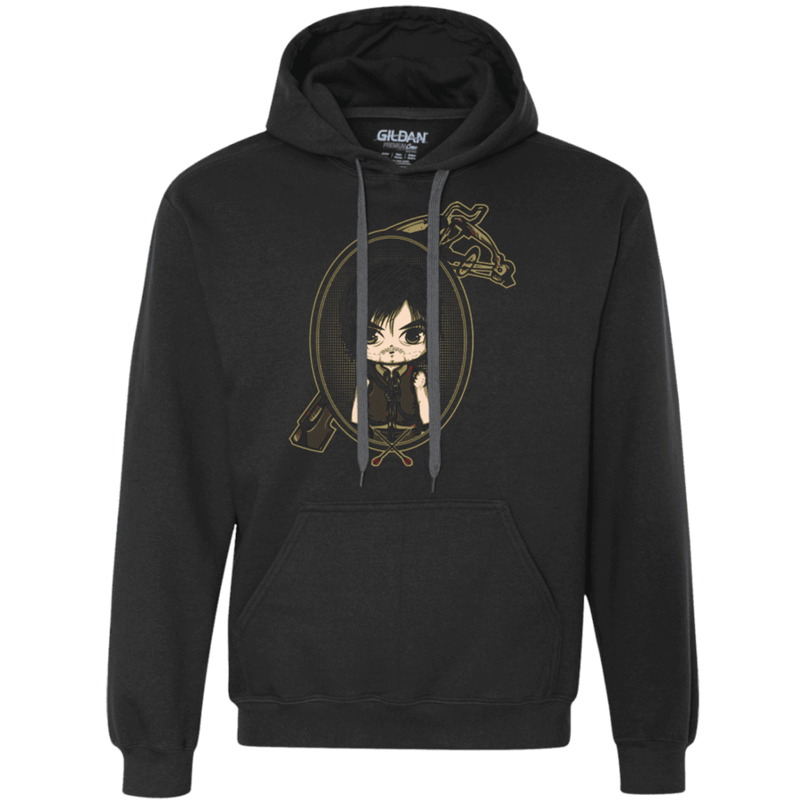 Sweatshirts Black / Small Daryl Portrait Premium Fleece Hoodie