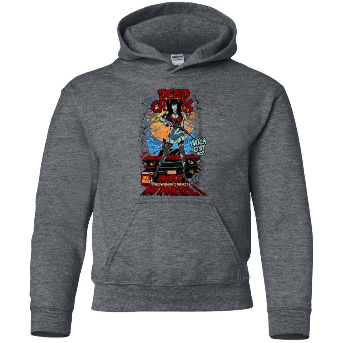 Sweatshirts Dark Heather / YS Dead Chicks Youth Hoodie