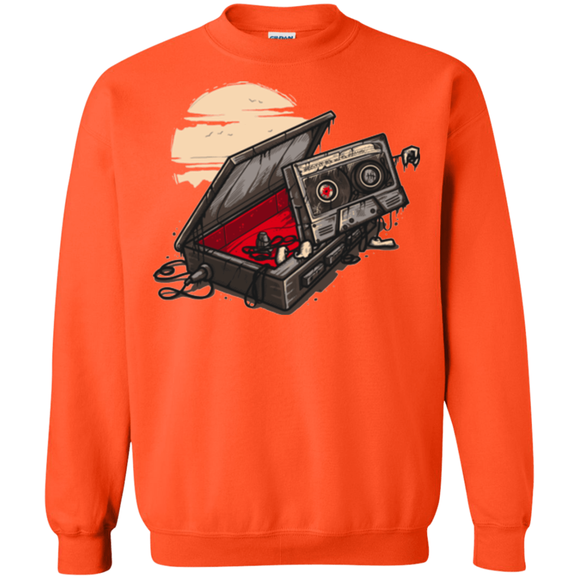 Sweatshirts Orange / Small Dead Man Walkman Crewneck Sweatshirt