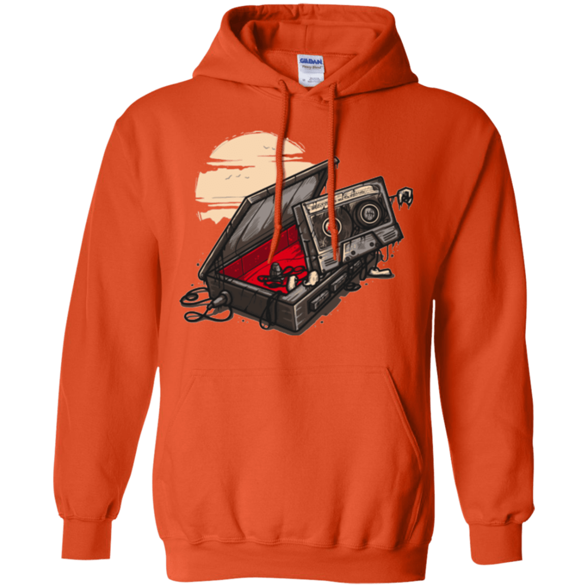 Sweatshirts Orange / Small Dead Man Walkman Pullover Hoodie