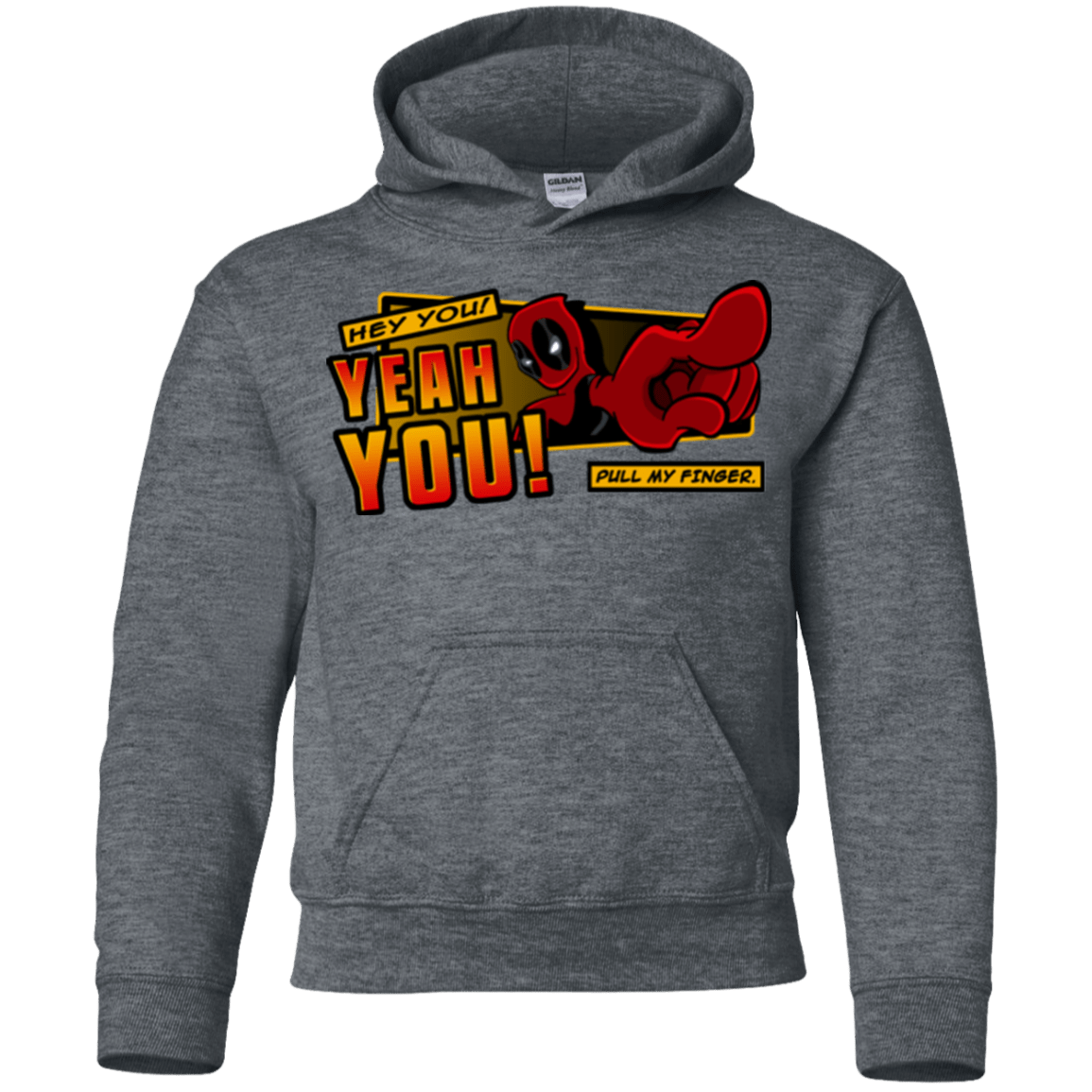 Sweatshirts Dark Heather / YS Dead Pull Youth Hoodie