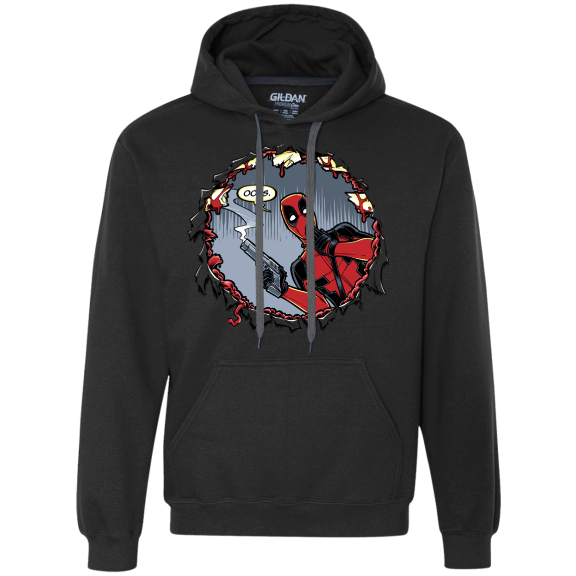 Sweatshirts Black / S Deadpool 007 Premium Fleece Hoodie