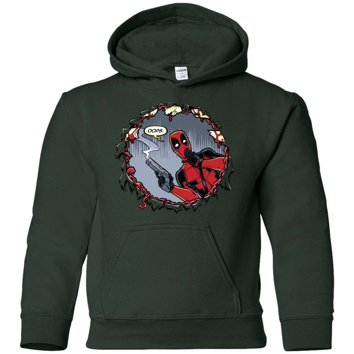 Sweatshirts Forest Green / YS Deadpool 007 Youth Hoodie