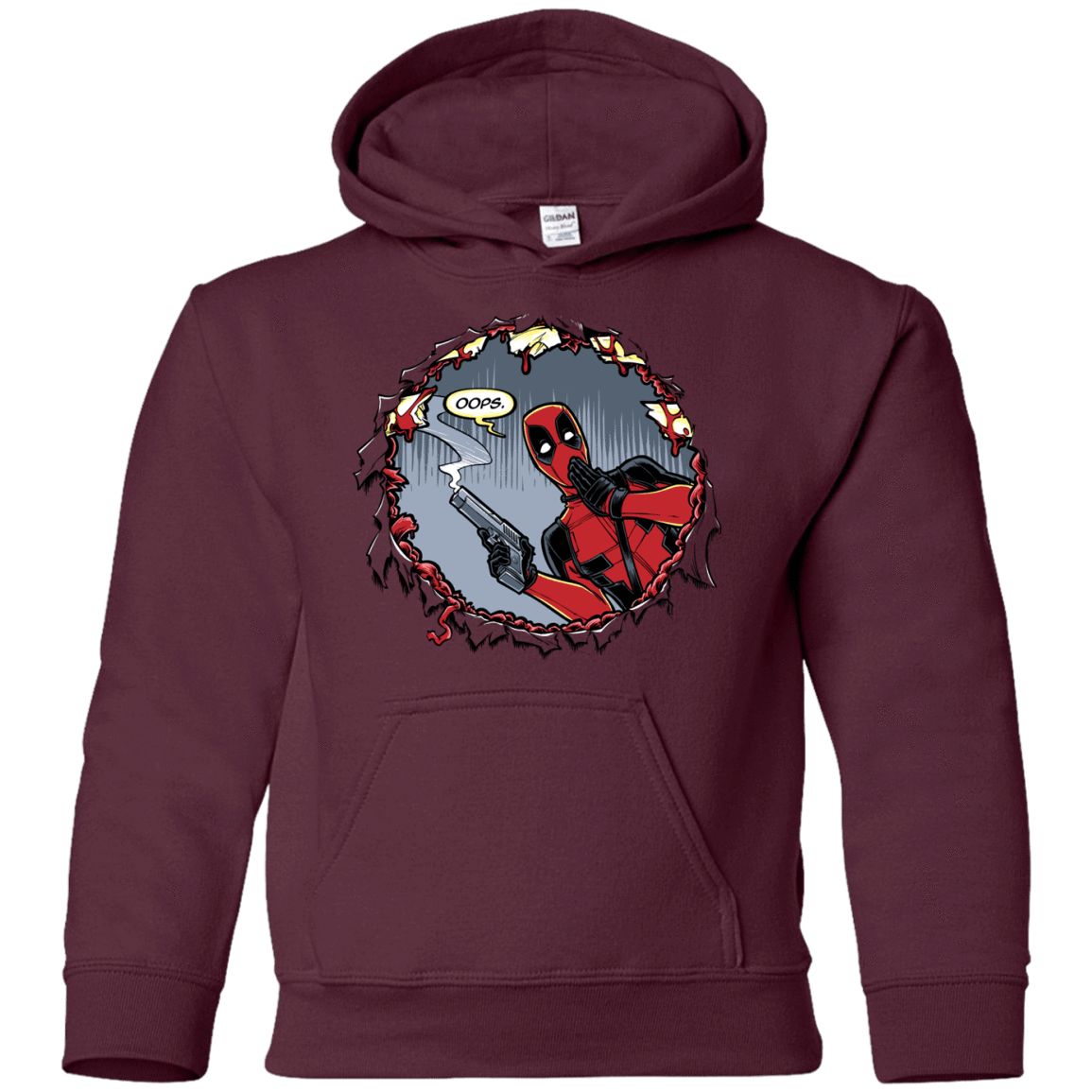 Sweatshirts Maroon / YS Deadpool 007 Youth Hoodie