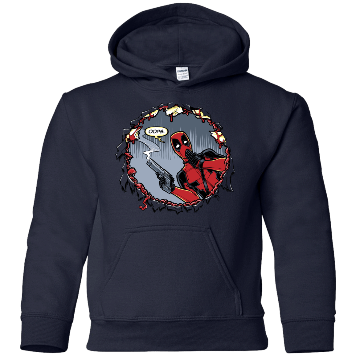 Sweatshirts Navy / YS Deadpool 007 Youth Hoodie