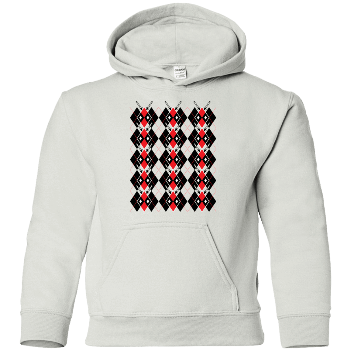 Sweatshirts White / YS Deadpool Argyle Youth Hoodie