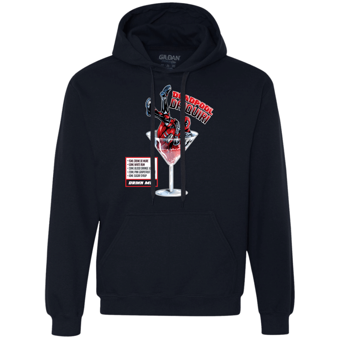 Sweatshirts Navy / S Deadpool Daiquiri Premium Fleece Hoodie