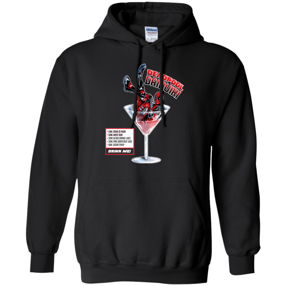 Sweatshirts Black / S Deadpool Daiquiri Pullover Hoodie