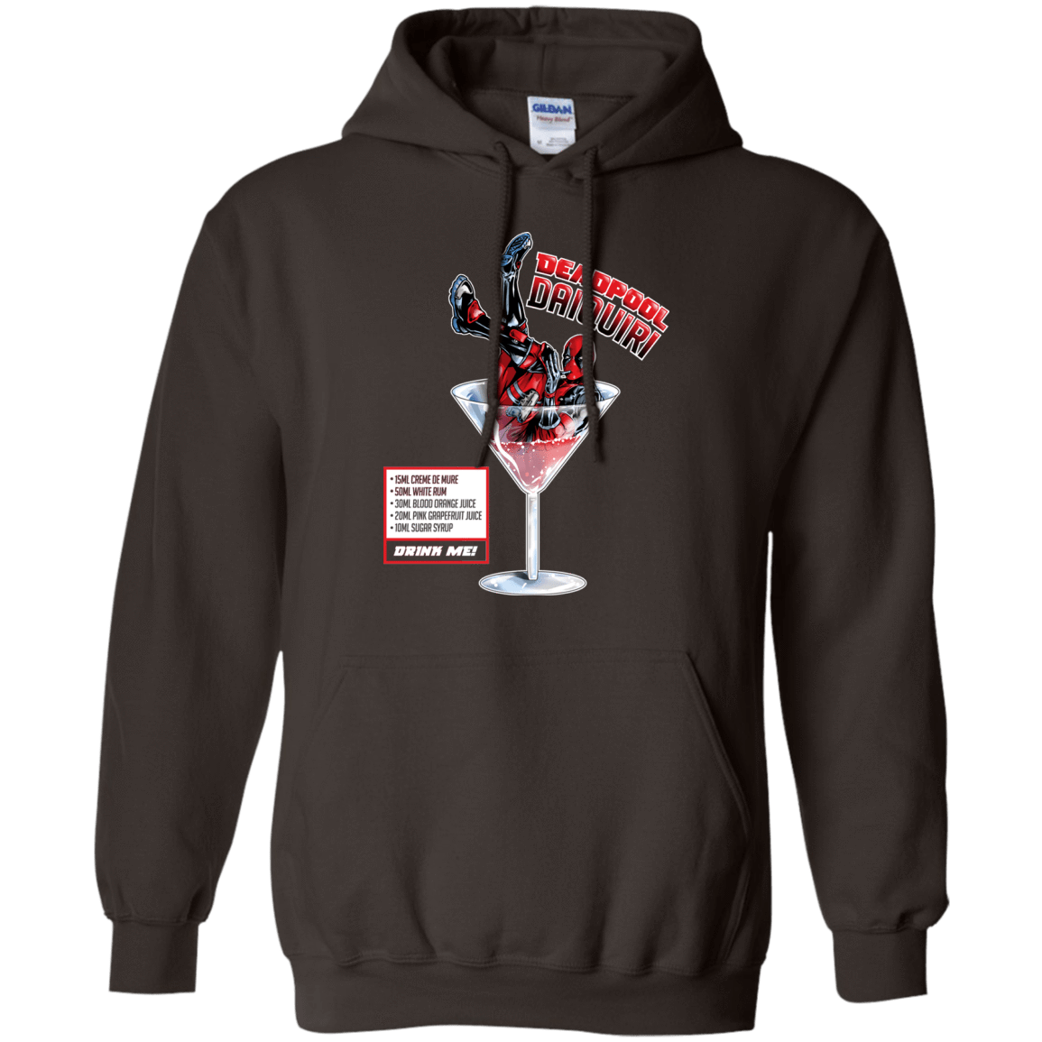 Sweatshirts Dark Chocolate / S Deadpool Daiquiri Pullover Hoodie
