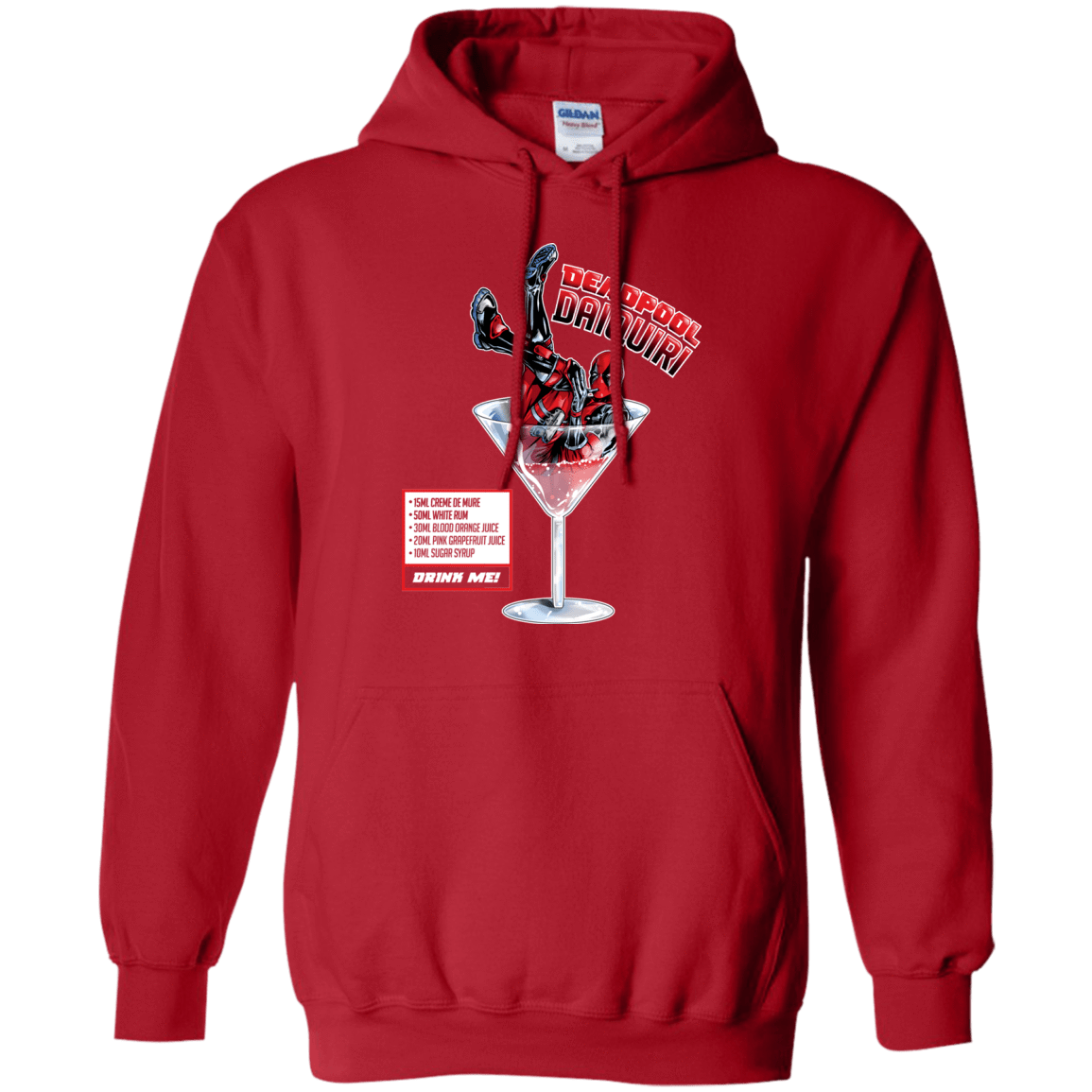 Sweatshirts Red / S Deadpool Daiquiri Pullover Hoodie