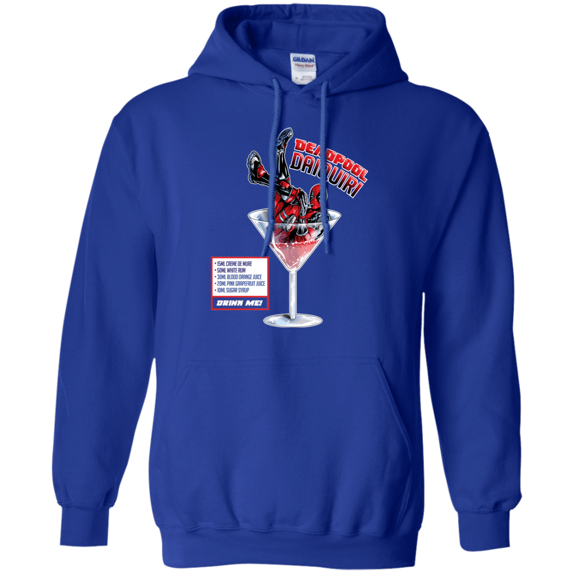 Sweatshirts Royal / S Deadpool Daiquiri Pullover Hoodie