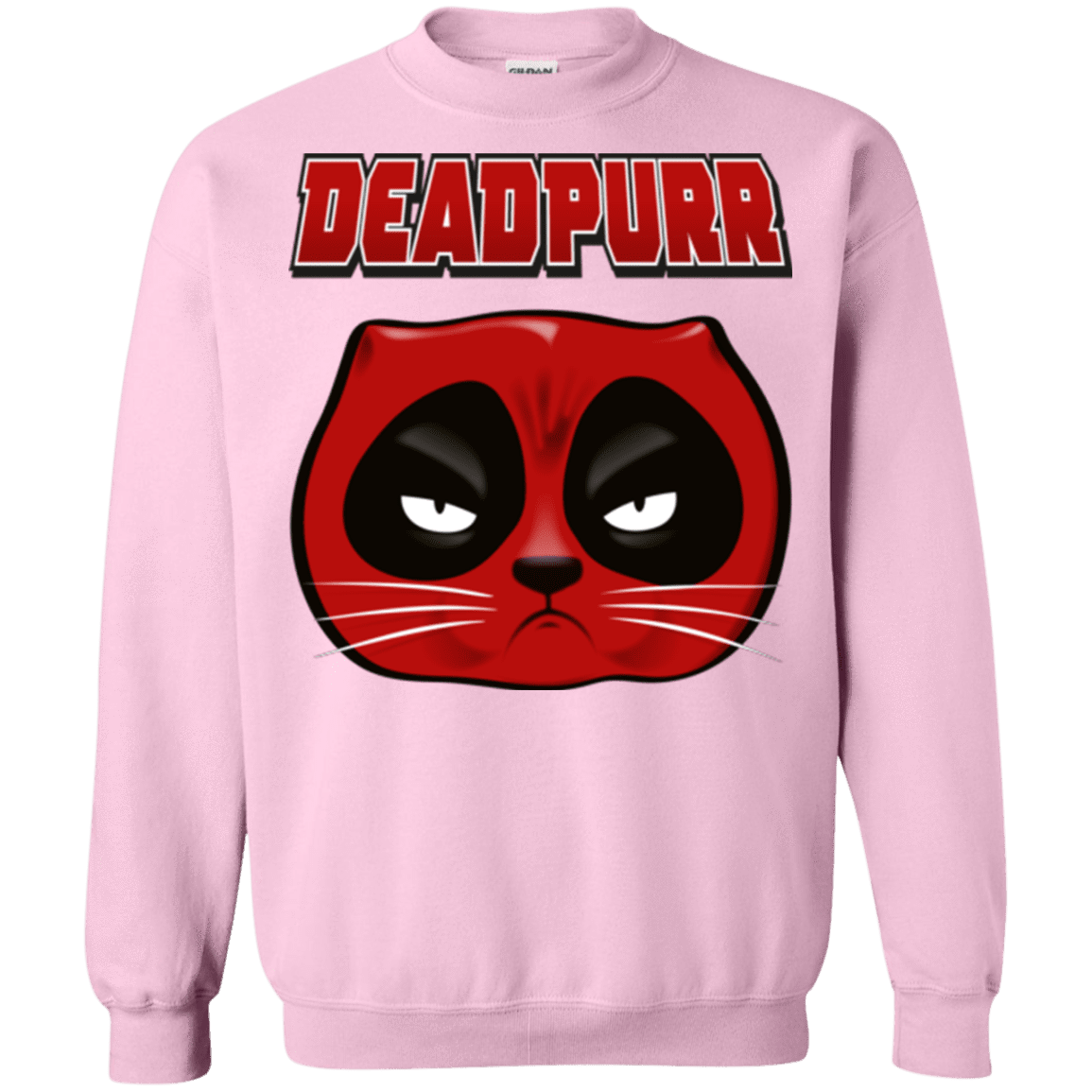 Sweatshirts Light Pink / Small Deadpurr2 Crewneck Sweatshirt