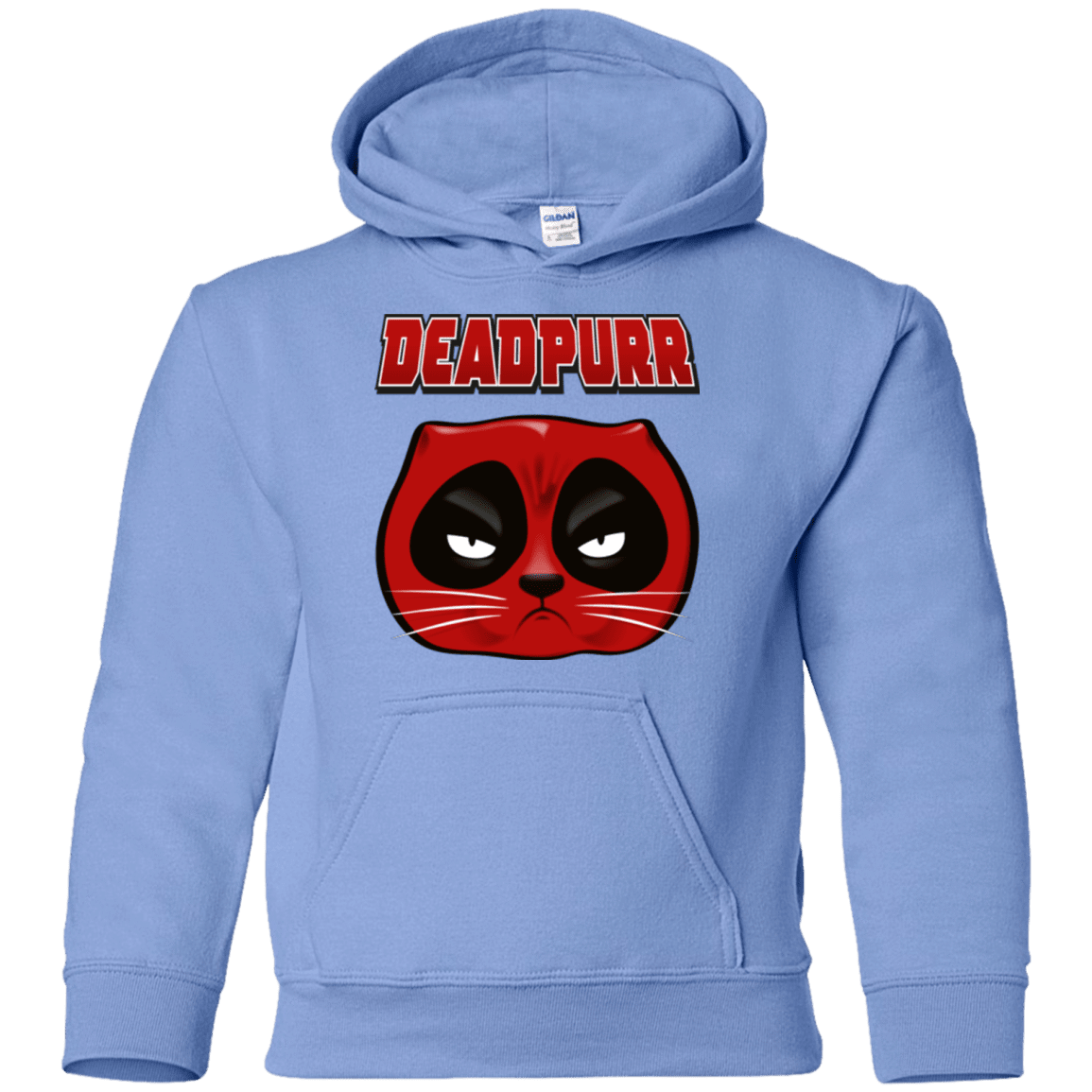 Sweatshirts Carolina Blue / YS Deadpurr2 Youth Hoodie