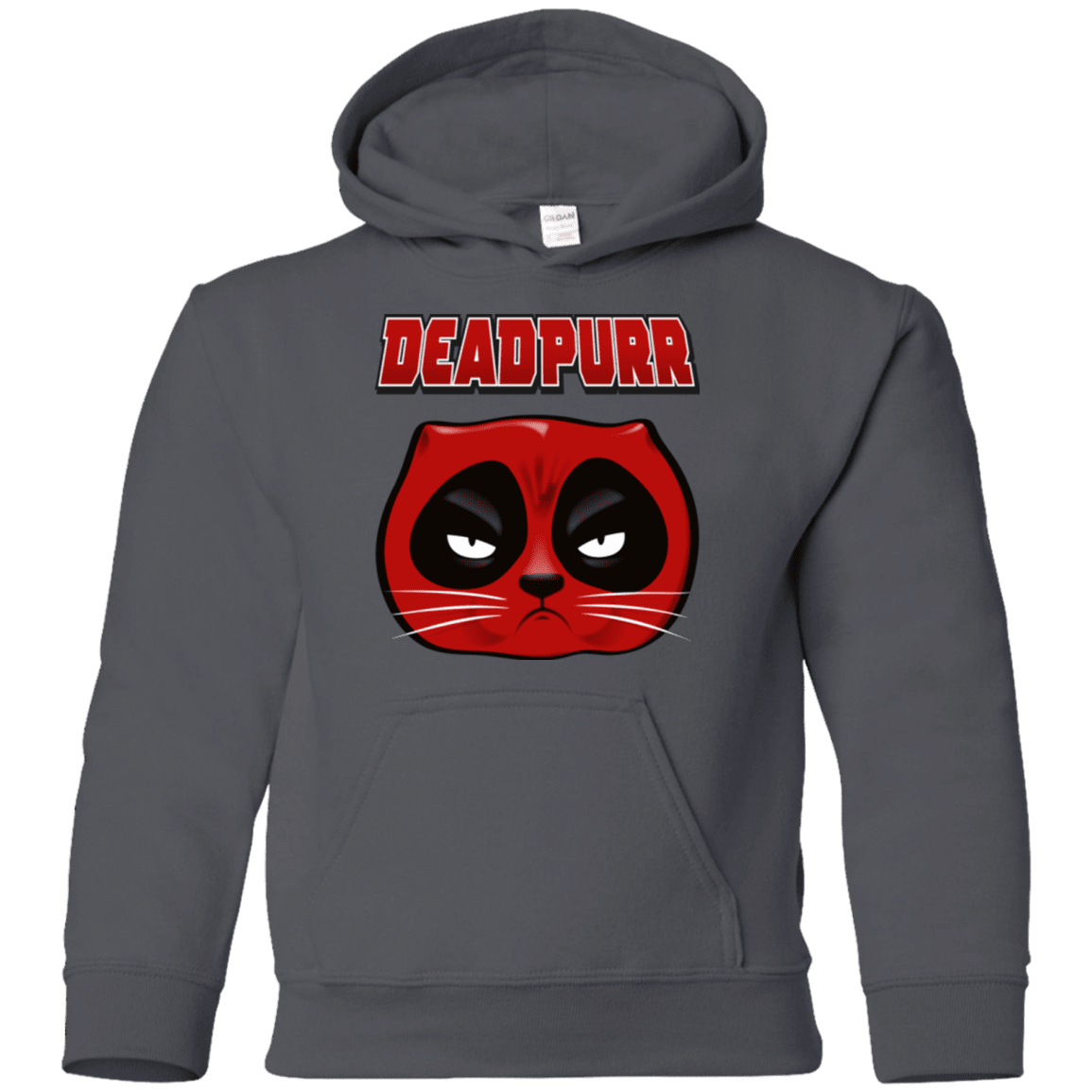 Sweatshirts Charcoal / YS Deadpurr2 Youth Hoodie