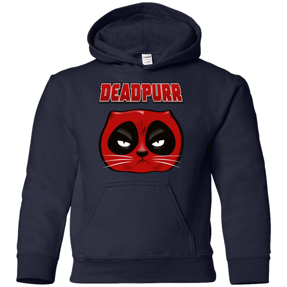 Sweatshirts Navy / YS Deadpurr2 Youth Hoodie