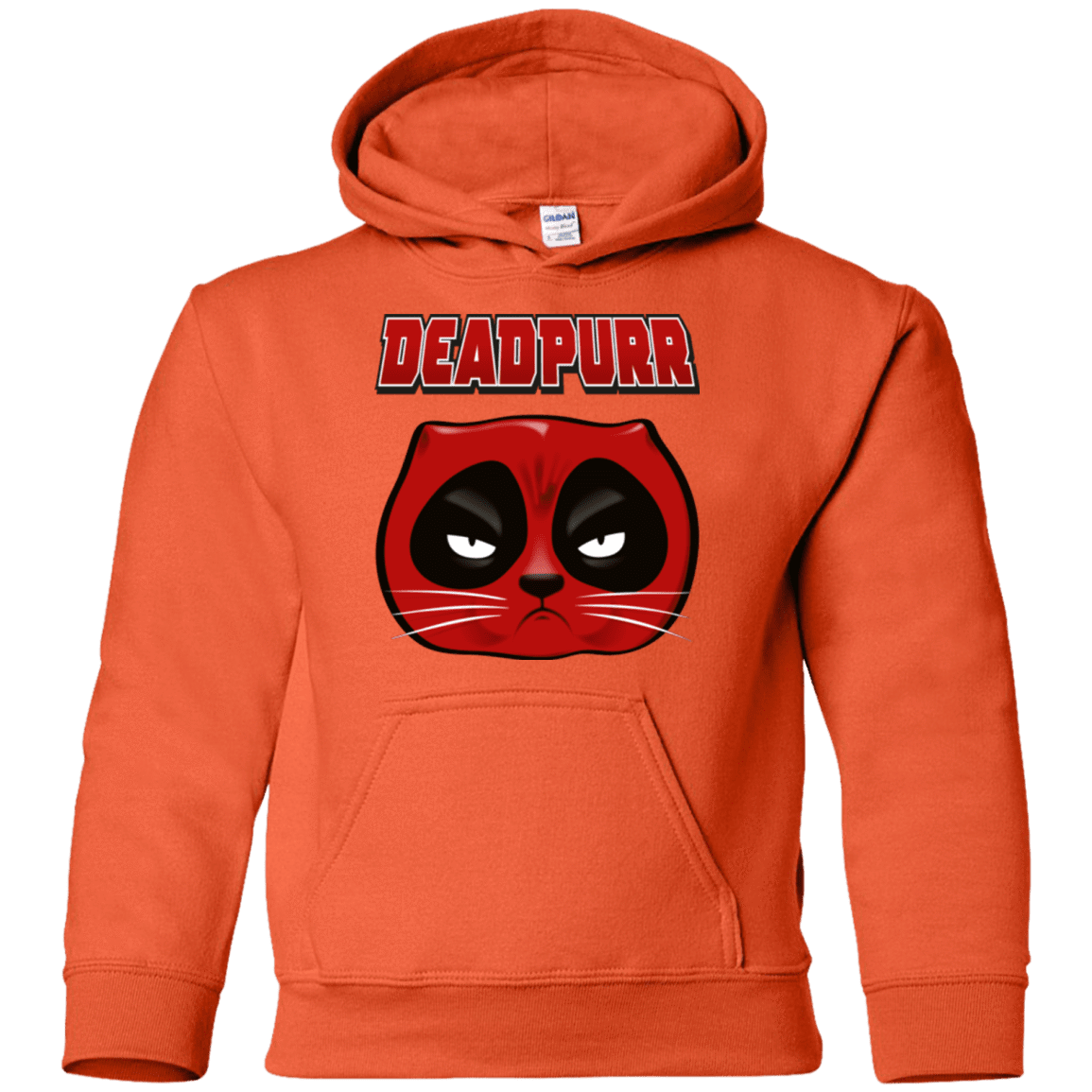 Sweatshirts Orange / YS Deadpurr2 Youth Hoodie