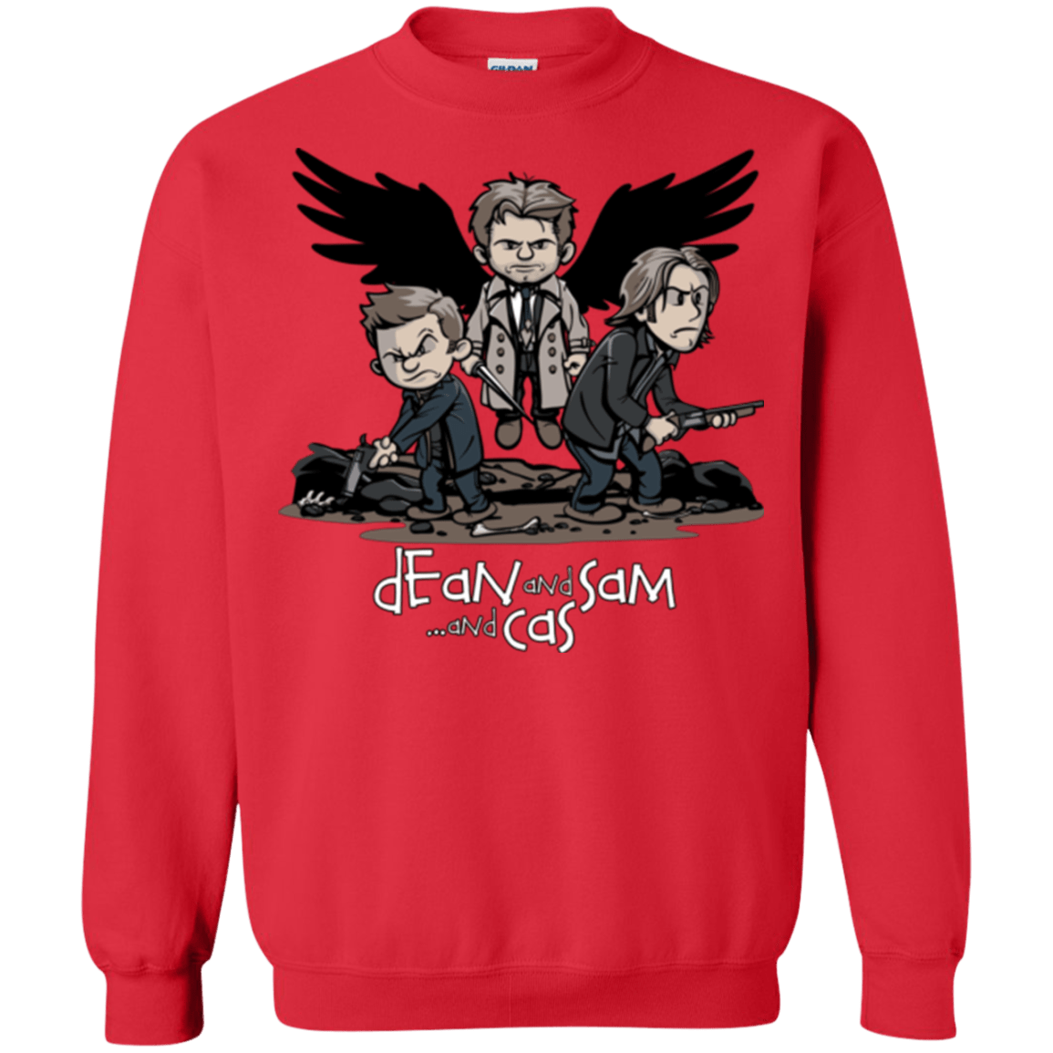 Sweatshirts Red / Small Dean Sam Cas Crewneck Sweatshirt