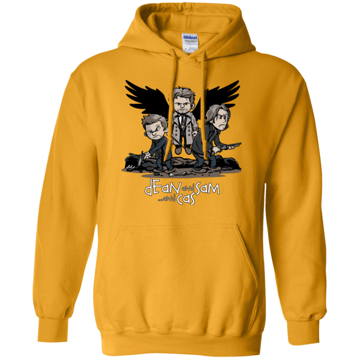 Sweatshirts Gold / Small Dean Sam Cas Pullover Hoodie