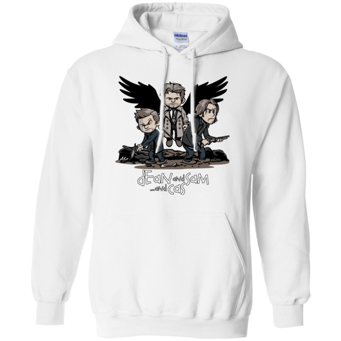 Sweatshirts White / Small Dean Sam Cas Pullover Hoodie