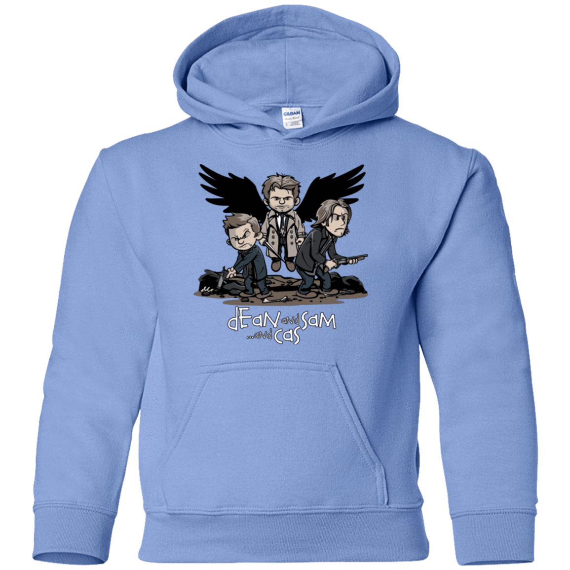 Sweatshirts Carolina Blue / YS Dean Sam Cas Youth Hoodie