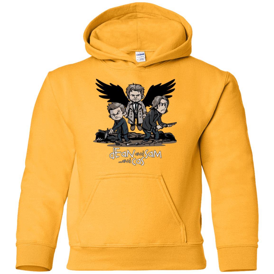 Sweatshirts Gold / YS Dean Sam Cas Youth Hoodie