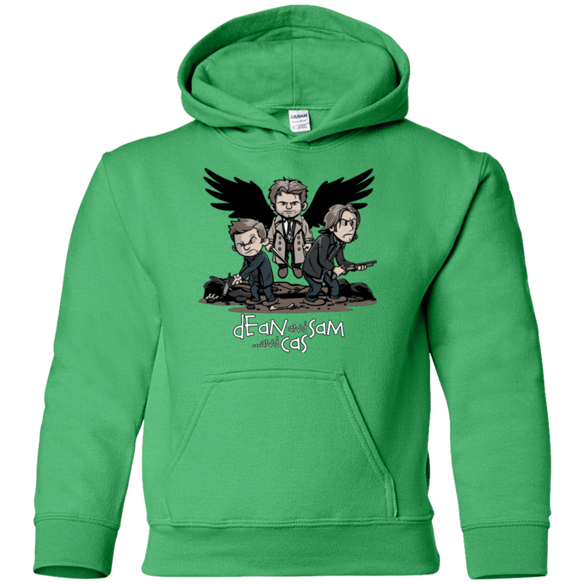 Sweatshirts Irish Green / YS Dean Sam Cas Youth Hoodie