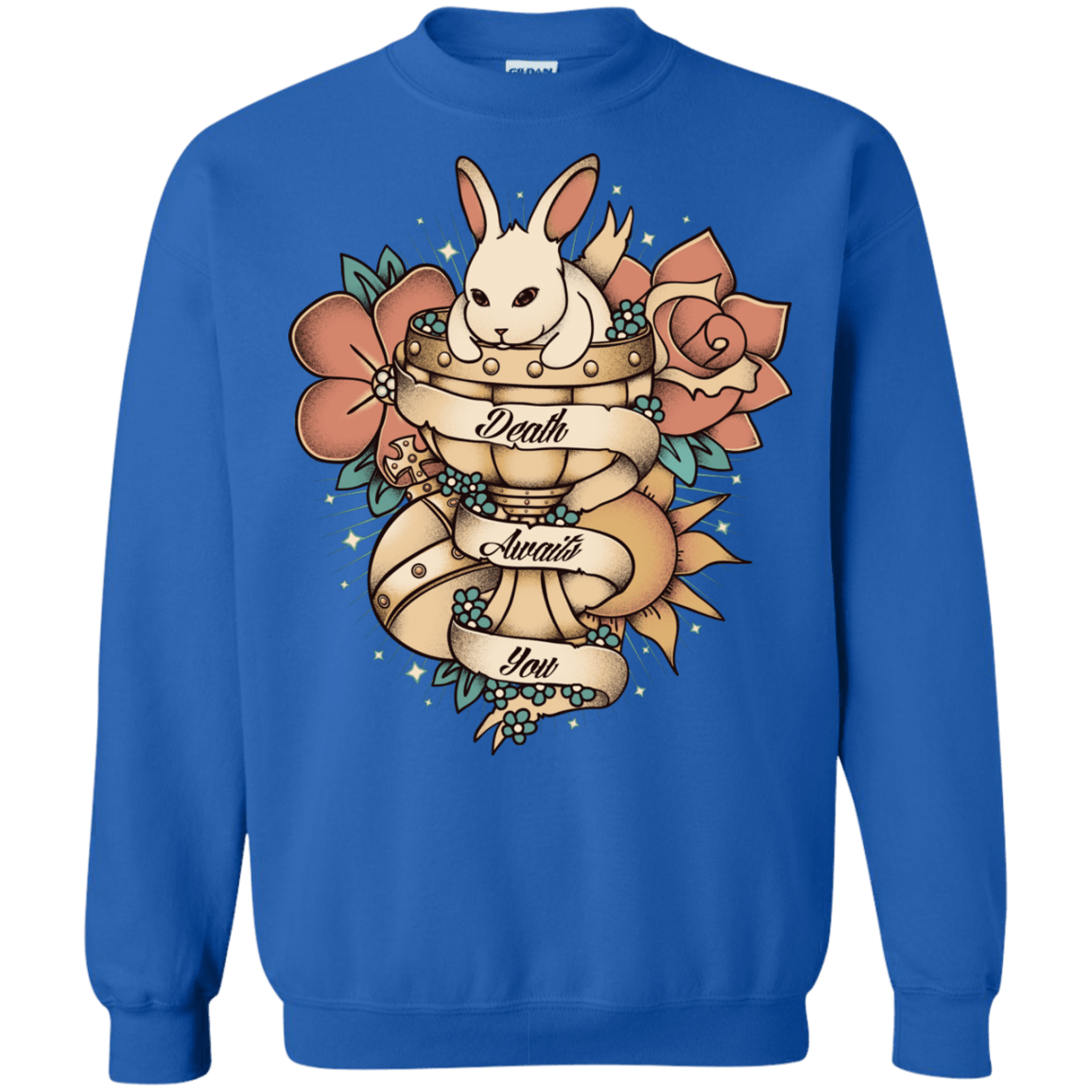 Sweatshirts Royal / Small Death Awaits You Crewneck Sweatshirt