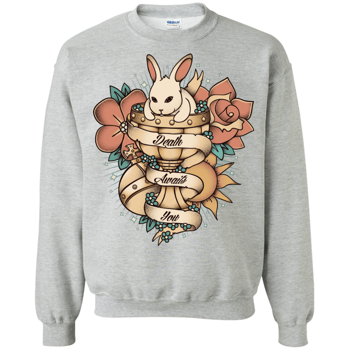 Sweatshirts Sport Grey / Small Death Awaits You Crewneck Sweatshirt