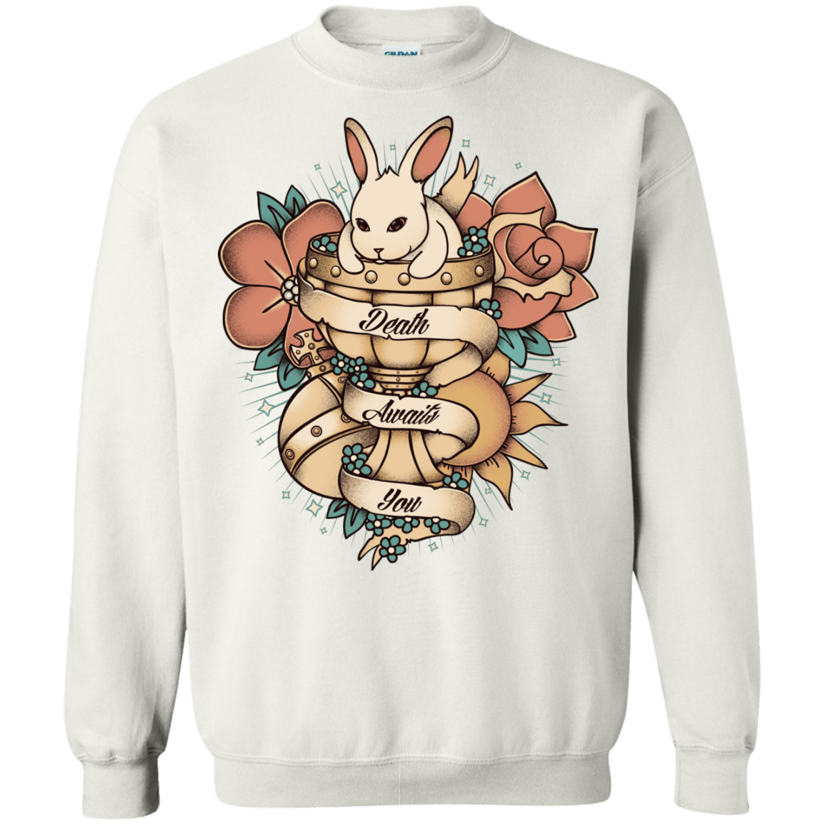 Sweatshirts White / Small Death Awaits You Crewneck Sweatshirt