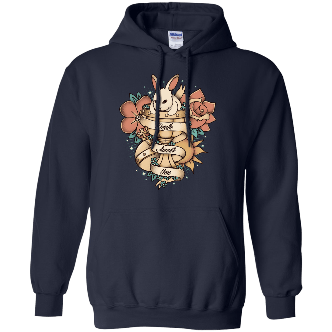 Sweatshirts Navy / Small Death Awaits You Pullover Hoodie
