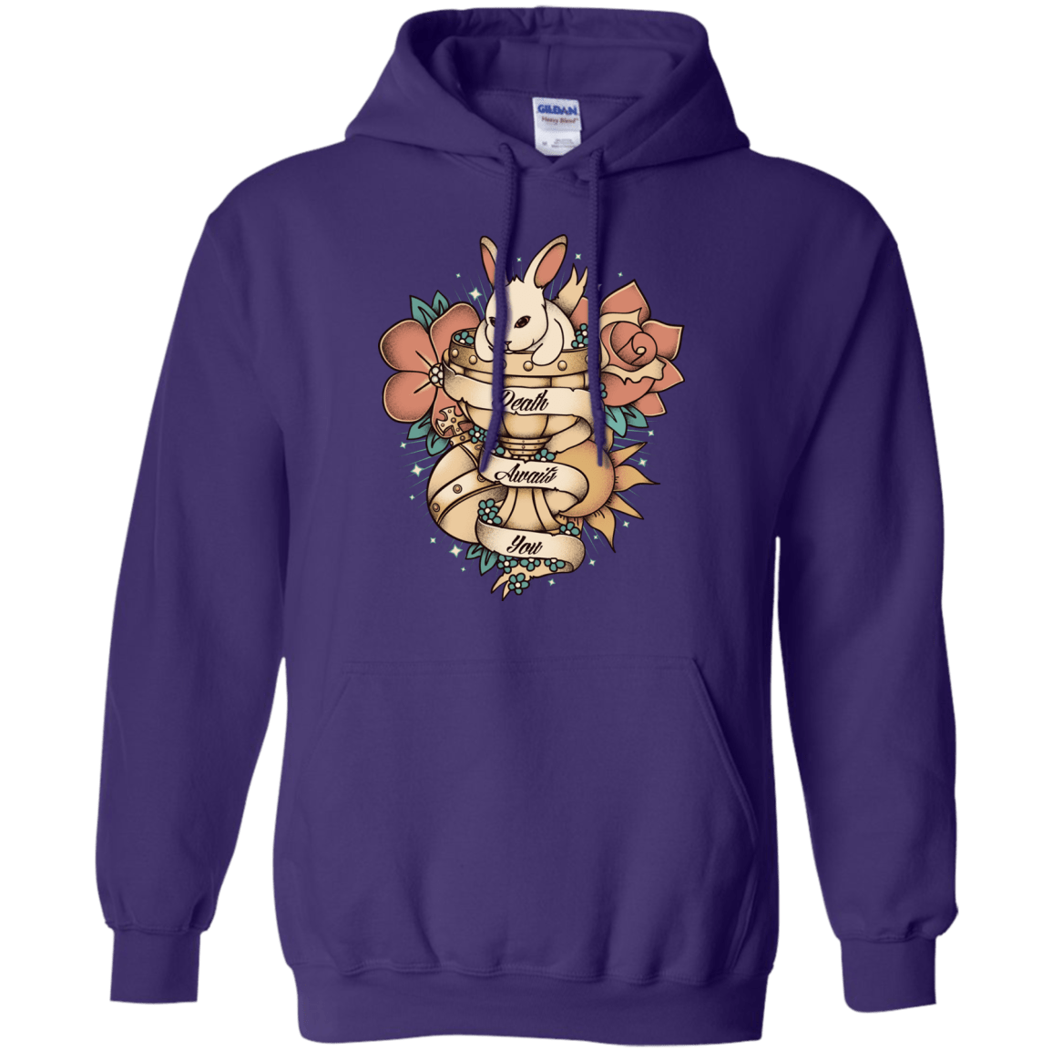 Sweatshirts Purple / Small Death Awaits You Pullover Hoodie