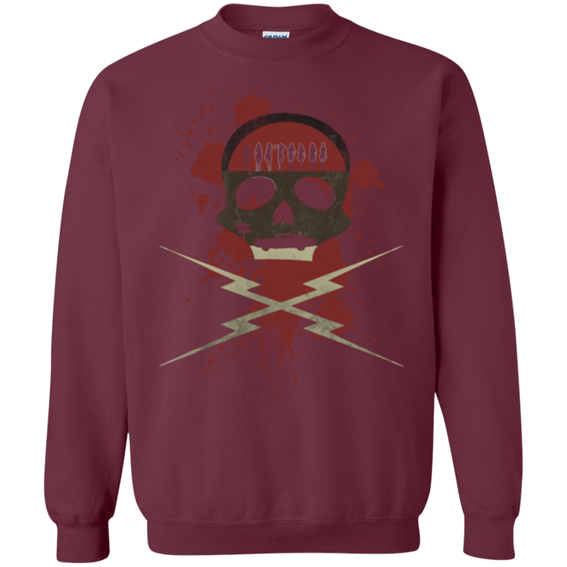Sweatshirts Maroon / Small Death Car Crewneck Sweatshirt