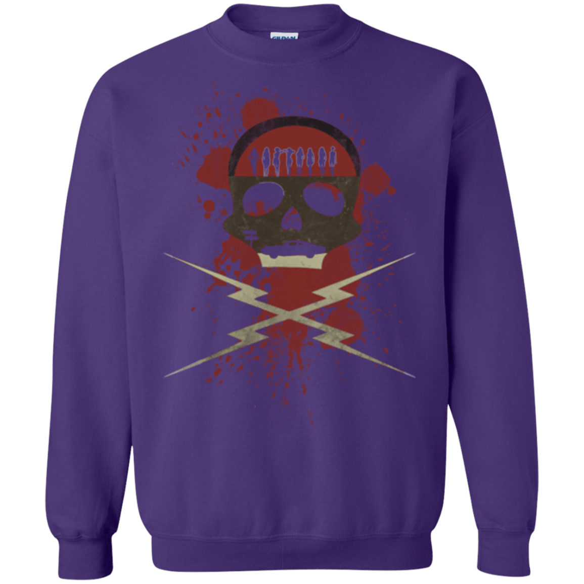 Sweatshirts Purple / Small Death Car Crewneck Sweatshirt