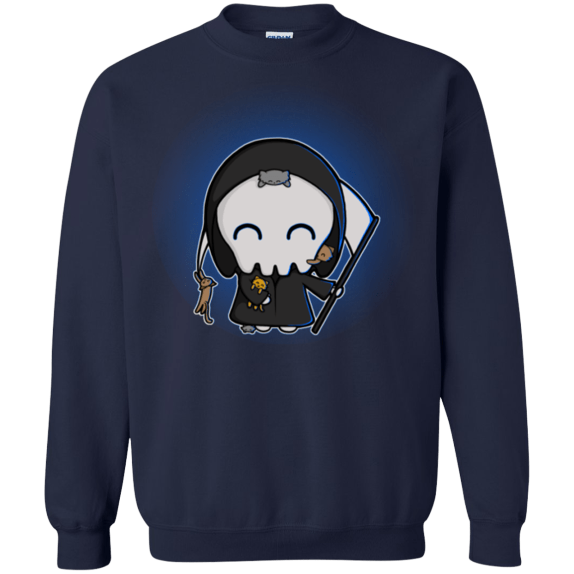 Death Loves Cats Crewneck Sweatshirt