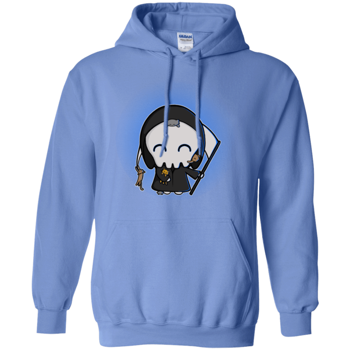 Sweatshirts Carolina Blue / Small Death Loves Cats Pullover Hoodie