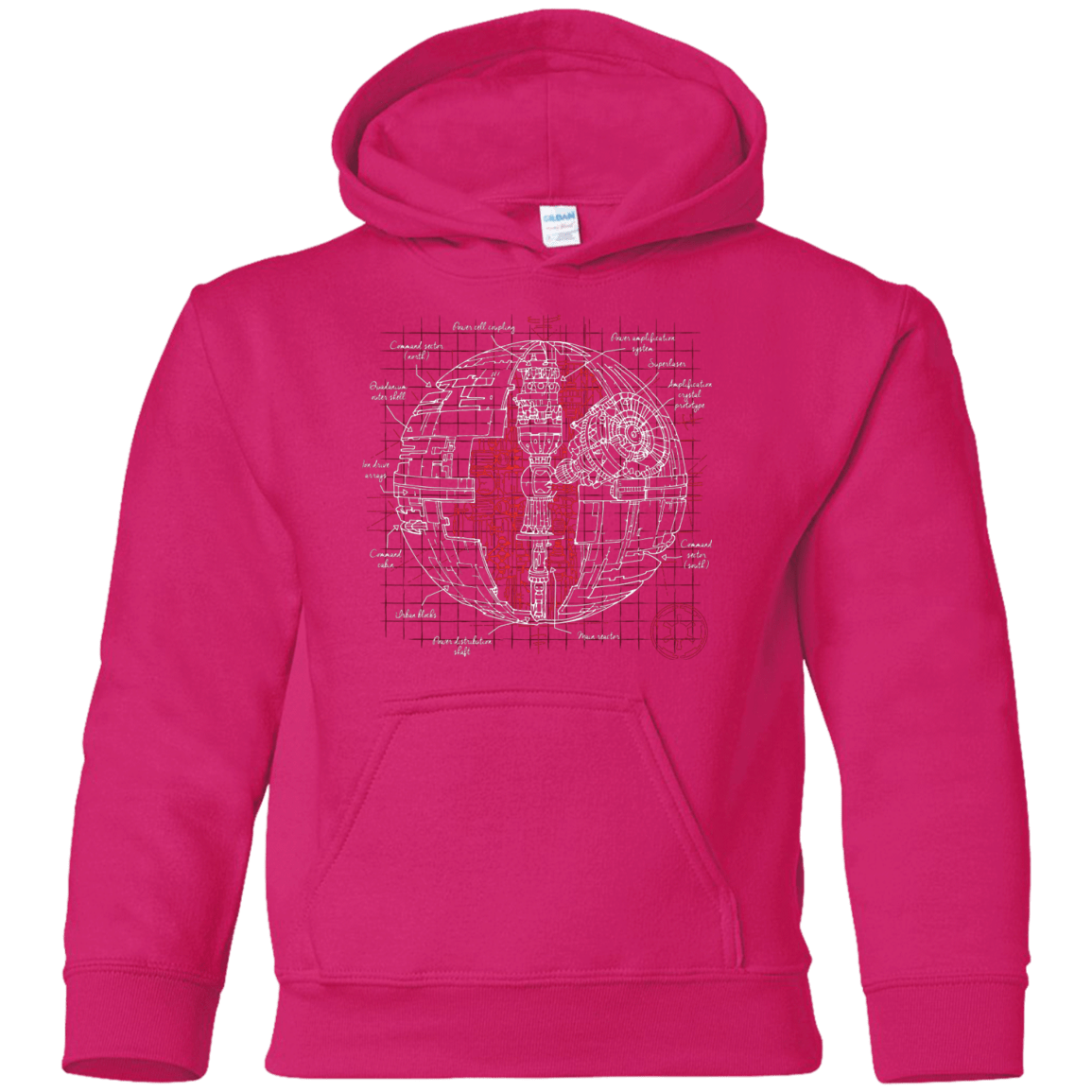 Sweatshirts Heliconia / YS Death Star Plan Youth Hoodie